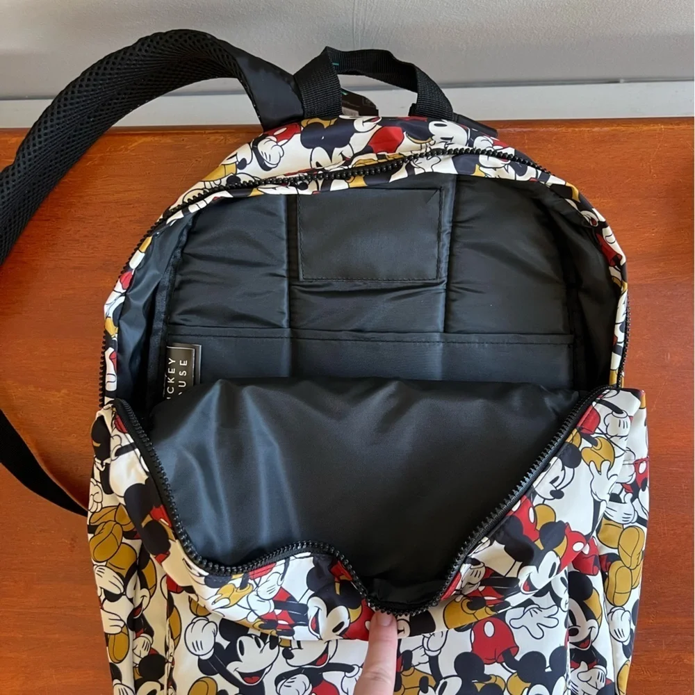 NWT Disney Bioworld Mickey Mouse Print Full Size Backpack